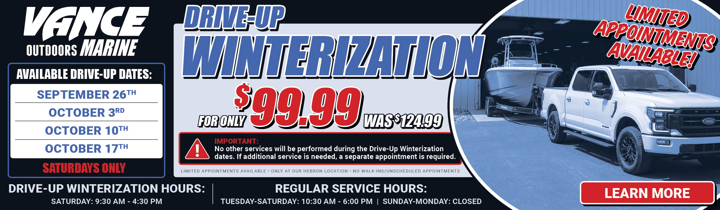 Drive Up Winterization